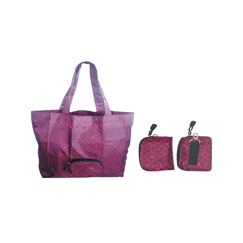 JS-SP003-Polyester Folding Shopping Bag